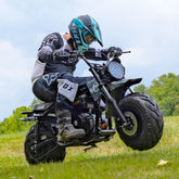 black tac coleman mini bike B200RSV low pressure tires provide excellent traction and cushioning Cheap thrills: Racing custom Coleman